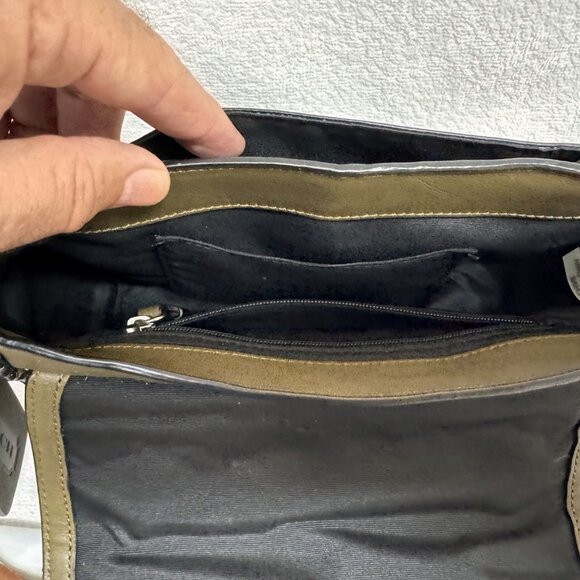 COACH Bleecker Python Mini Messenger Sv/Natural Olive - Picture 13 of 16